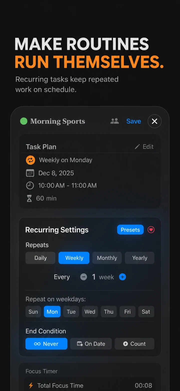 Projectholic: Build a routine